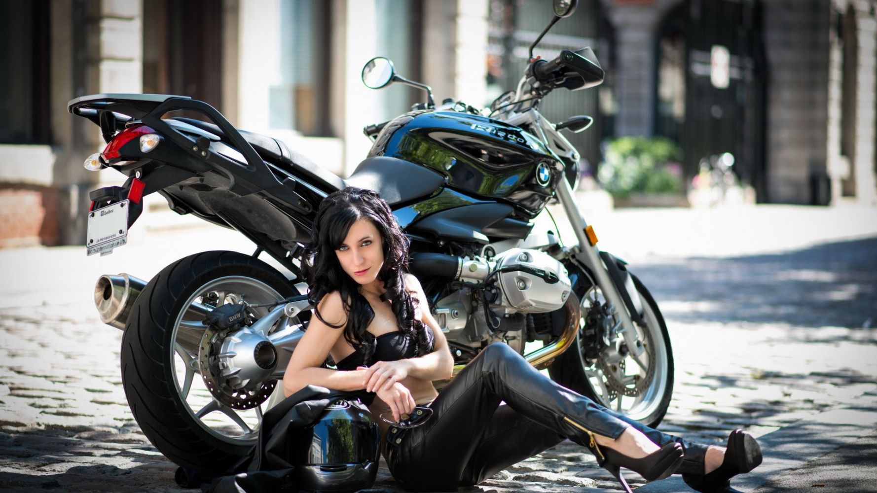 European women on bikes in Oklahoma City