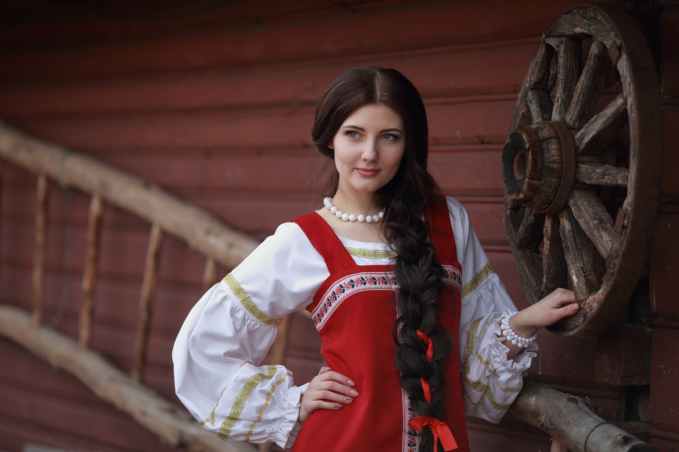 Girls in Slavic costumes in Oklahoma City